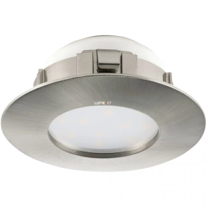   Süllyesztett LED spot lámpa, kerek 6 W, melegfehér, 7,8 cm, nikkel színű - Pineda Eglo 95819