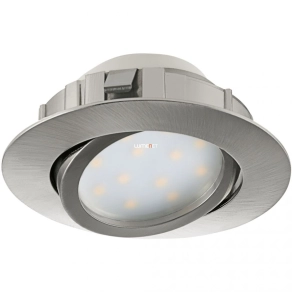   Süllyesztett LED spot lámpa, billenthető 6 W, melegfehér, nikkel színű - Pineda Eglo 95856