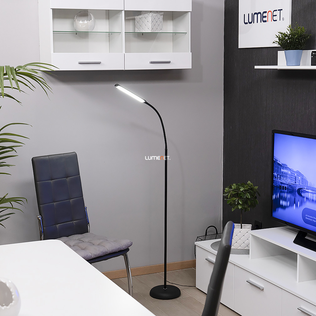 Szabályozható LED állólámpa kapcsolóval állítható fényerővel, 130 cm - Laroa Eglo 96439, 4000 K, 400 lm, 4,5 W