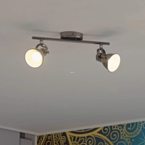   Spot lámpa két foglalattal, nikkel színű - Seras Eglo 96553