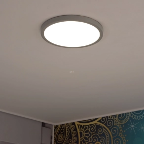   Mennyezeti LED lámpa 25 W, melegfehér, 40 cm, fehér-nikkel színű - Fueva Eglo 97263