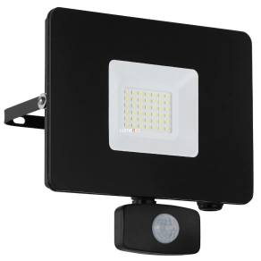   Mozgásérzékelős LED reflektor 31 W, hidegfehér fényű, fekete - Faedo Eglo 97462