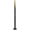 Állólámpa talpkapcsolóval, 137 cm, fekete-arany színű - Barbotto Eglo 97584, 1xGU10 foglalattal