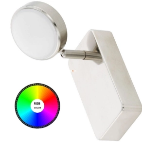   Szabályozható LED spot lámpa 5 W, hideg-melegfehér, nikkel-fehér színű - Corropoli RGBW Eglo 97714