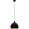 Függesztett lámpa, 40 cm, fekete-arany színű - Roccaforte Eglo 97841