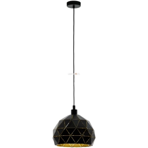   Függesztett lámpa, 40 cm, fekete-arany színű - Roccaforte Eglo 97841