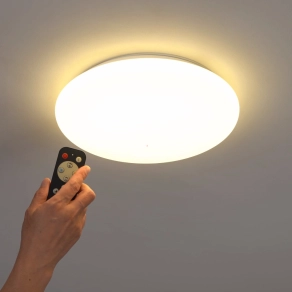   Kristály hatású távirányítós mennyezeti LED lámpa 12 W, hideg-melegfehér, fehér színű - Frania Eglo 98294