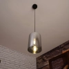 Függesztett lámpa, 16 cm, fekete-füstszínű - Cadaques Eglo 98585