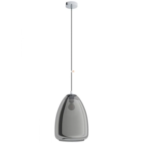   Függesztett lámpa, 34 cm, króm-füstszínű - Alobrase Eglo 98614