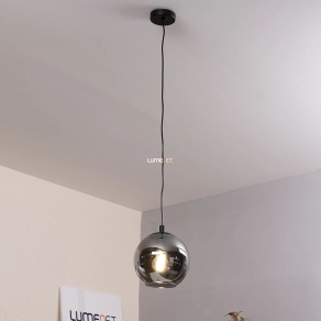   Függesztett üveggömb lámpa, 20 cm, füstszínű - Ariscani Eglo 98651