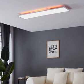   Mennyezeti LED panel távirányítóval, 120x30 cm - Salobrena-B-RGBW Eglo 98767