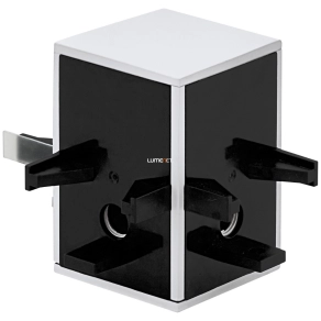   Összekötő kockaidom sínes lámparendszerhez, fehér-fekete - Tp Cube Eglo 98802