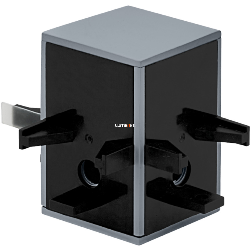Összekötő kockaidom sínes lámparendszerhez, szürke-fekete - Tp Cube Eglo 98803