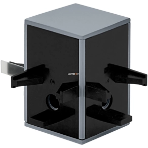   Összekötő kockaidom sínes lámparendszerhez, szürke-fekete - Tp Cube Eglo 98803