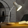 Íróasztali lámpa, fehér-fa, 49 cm - Veradal Eglo 98832, 1xE27 foglalattal