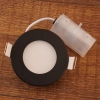 Bontott csomagolású Süllyesztett LED spot lámpa 2,7 W, hidegfehér, fekete-fehér színű (Fueva)