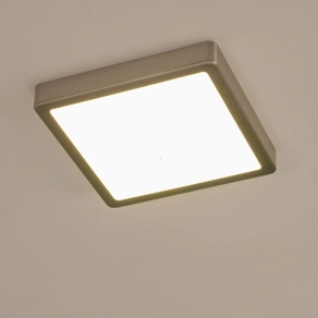   Mennyezeti LED lámpa, szögletes, 16,5 W, melegfehér, nikkel-fehér színű - Fueva Eglo 99241