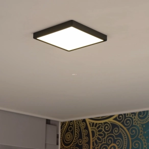   Mennyezeti LED lámpa, szögletes, 20 W, melegfehér, fekete-fehér színű - Fueva Eglo 99245