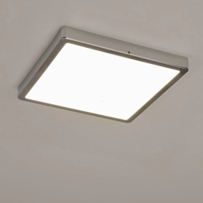   Mennyezeti LED lámpa párás helységbe, szögletes, 20 W, melegfehér, króm-fehér színű - Fueva Eglo 99269