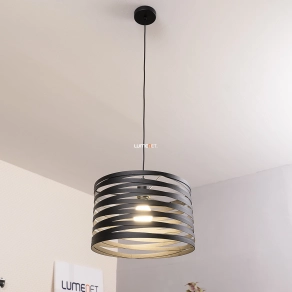   Spirált búrás függesztett lámpa fekete, 37 cm - Cremella Eglo 99345
