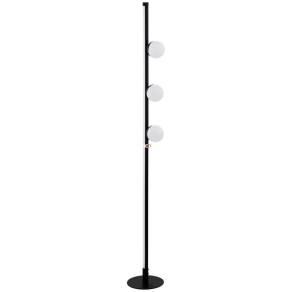   LED állólámpa talpkapcsolóval, 140 cm, fekete-fehér színű - Phianeros Eglo 99378, 3000 K, 1390+389 lm, 12+4 W