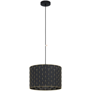   Függesztett lámpa, 38 cm, fekete-sárgaréz - Marasales Eglo 99524