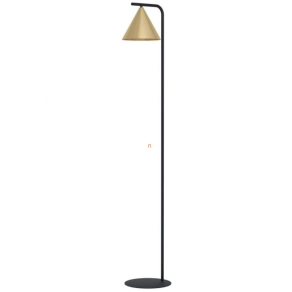   Állólámpa talpkapcsolóval, 162 cm, fekete-arany színű - Narices Eglo 99594, 1xE27 foglalattal