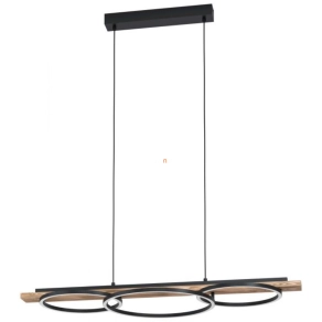   Szabályozható függesztett LED lámpa 2x12,5 W, melegfehér, fekete-fa-fehér színű - Boyal Eglo 99624
