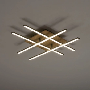  Mennyezeti LED lámpa 4x5,25 W, melegfehér, fekete-fa-fehér színű - Marinello Eglo 99793