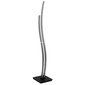   LED állólámpa talpkapcsolóval, 123 cm, fekete - Lejias Eglo 99805, 3000 K, 2050 lm, 16 W