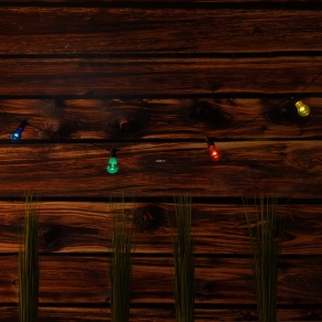   Kültéri színes party fényfüzér, 10 LED, 3 méteres - Nirvana Globo 3400S