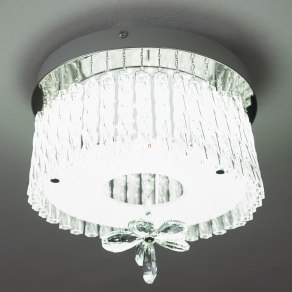   Modern LED csillár kristály virág dísszel, 28 cm - Mathilda Globo 68397-12