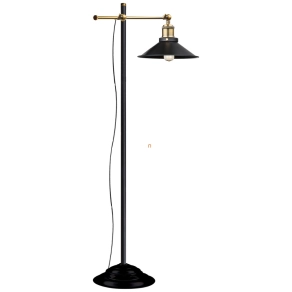   Állólámpa, fekete, 155 cm - Lenius Globo 15053S, vintage, 1xE27 foglalattal