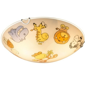   Szafari park mennyezeti gyereklámpa, két foglalattal - Kiddy Globo 40607