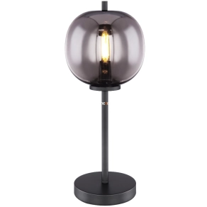   Asztali lámpa, füstszínű, 45 cm - Blacky Globo 15345T, 1xE14 foglalattal