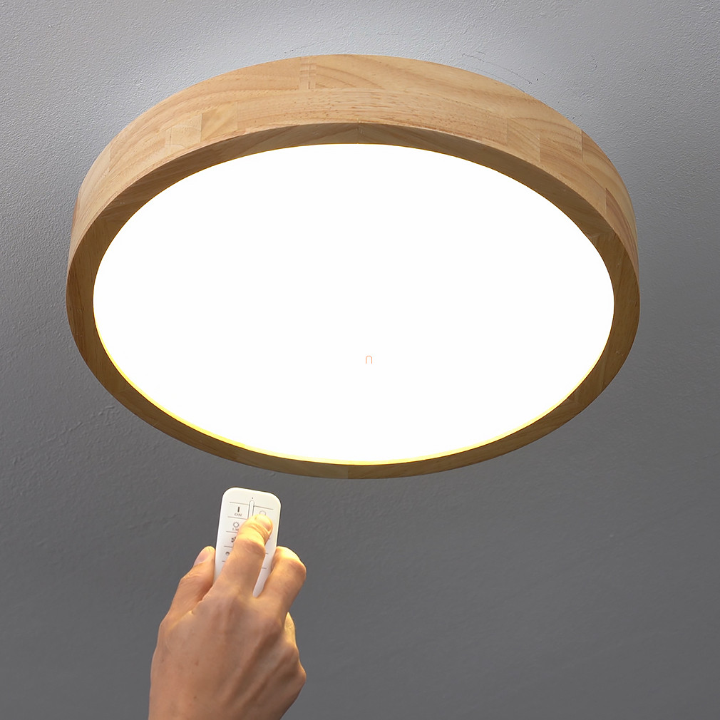 Fa mennyezeti LED lámpa távirányítóval, 40 cm - Rainer Globo 41745-24