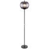 Állólámpa, füstszínű, 160 cm - Blacky Globo 15345S, üveg, 1xE27 foglalattal