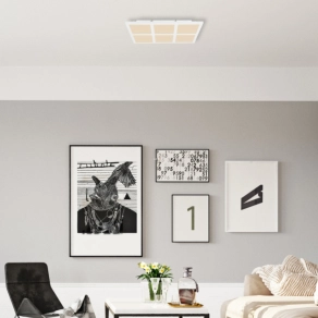   Bontott csomagolású Távirányítós mennyezeti RGBW LED lámpa fehér 30 + 6 W, hideg-melegfehér (Sahida)