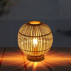   Bontott csomagolású Bambusz hangulatlámpa, 30 cm (Hildegard)