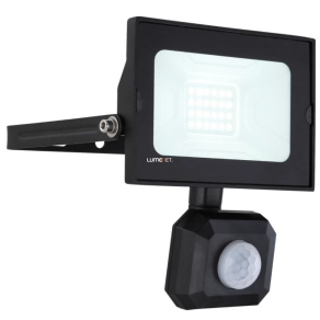   LED reflektor mozgásérzékelővel, 20 W, extra hidegfehér, fekete - Helga Globo 34248BS