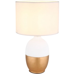   Kerámia asztali lámpa, 43 cm - Valentino Globo 21627W, 1xE14 foglalattal