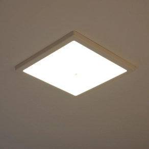   Szabályozható mennyezeti LED lámpa, hidegfehér/melegfehér, 29,1x29,1 cm, fehér - Lasse Globo 12380-24W