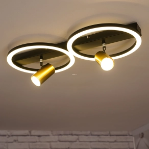   Fali lámpa 2 foglalattal LED-es körfényekkel - Marrie Globo 57033-2