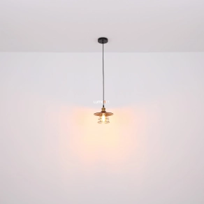 Függesztett lámpa, 22 cm, fekete - Viejo Globo 15086BH