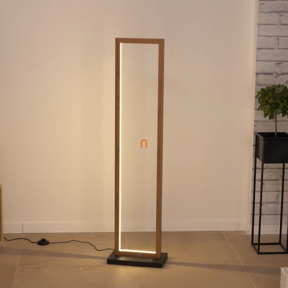 Fa hatású LED állólámpa minimál stílusban - Mandera Globo 67287S, 3000 K, 1000 lm, 24 W
