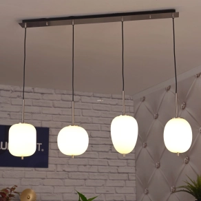   Különböző búrás függesztett lámpa 4 foglalattal - Blacky I Globo 15345-4NO