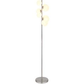   Modern állólámpa, 155 cm - Riha Globo 56140-6S, üveg, 6xG9 foglalattal