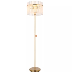   Üvegpálcás állólámpa, 152 cm - Gorley Globo 15698SM, talpkapcsoló, 1xE27 foglalattal, 230 V