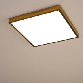   Mennyezeti LED lámpa arany színű keretben, 35x35 cm - Tibey Globo 12382-22