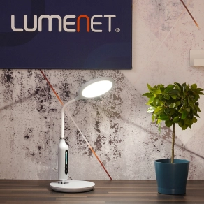   Szabályozható asztali LED lámpa matt szürke színben, 40 cm - Fruggy Globo 58435G, memória, 3000-4000-6500 K, 530 lm, 9 W, 230 V
